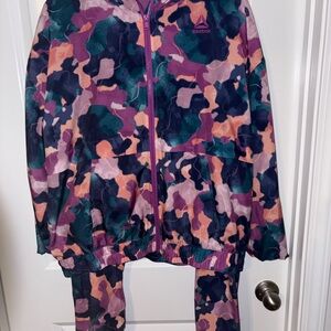 NWOT Reebok Multi Color Reflex Performance Jacket & Leggings Set Women’s 3X